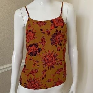 ECOTE UO urban Outfitters Floral Print Women's Tank Top square neck gorgeous xs